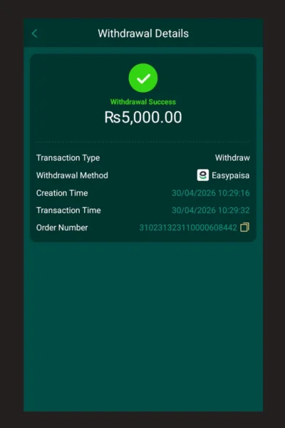 x03 bet game my earning screenshot